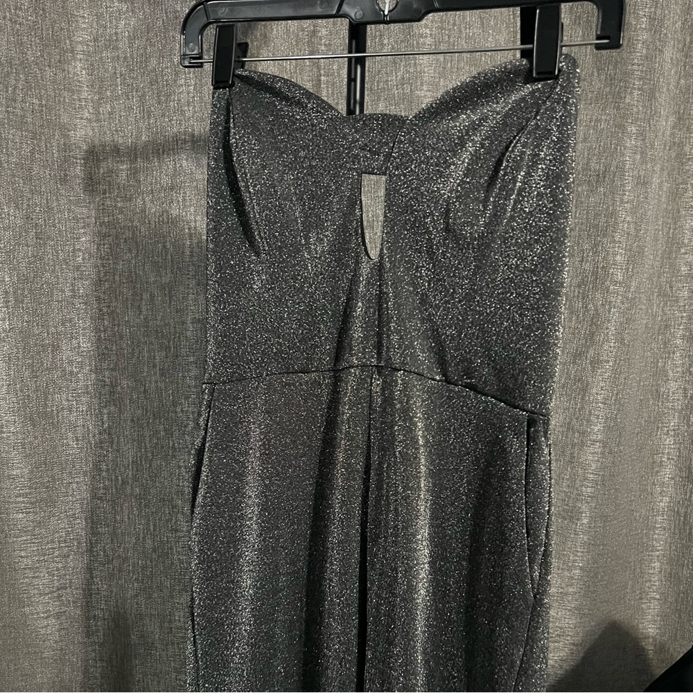 Silver glittery jumpsuit